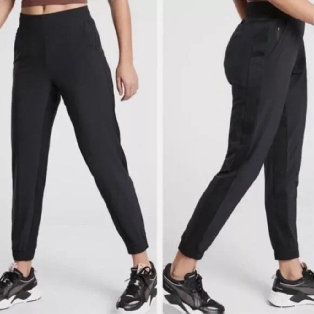 Athleta Textured Brooklyn Jogger Black 4